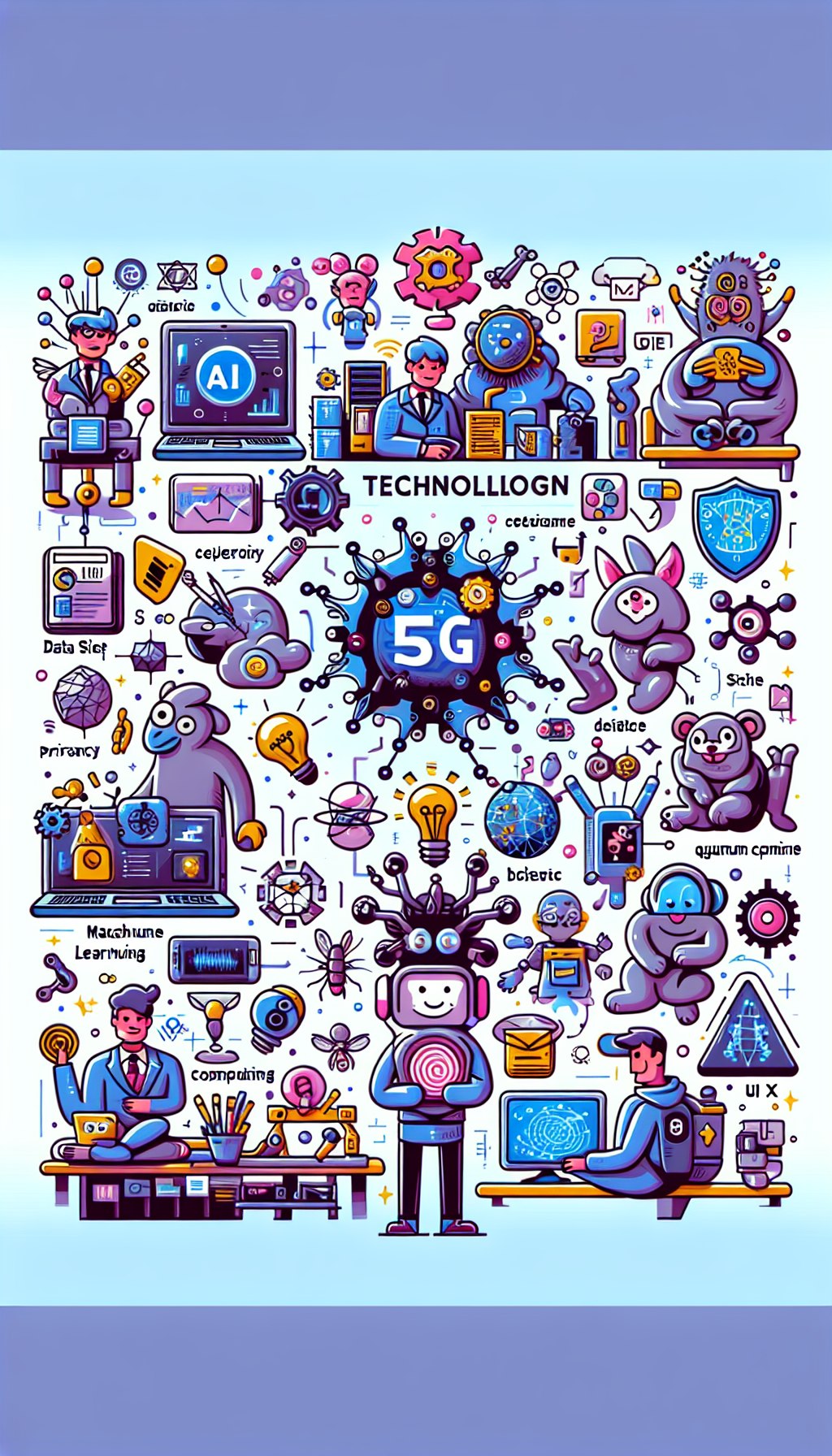 5G,AI,Cybersecurity,Data Privacy,Data Science,Machine Learning,Quantum Computing,Technology,UX,Web Development image